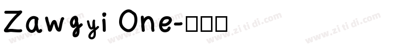 Zawgyi One字体转换
